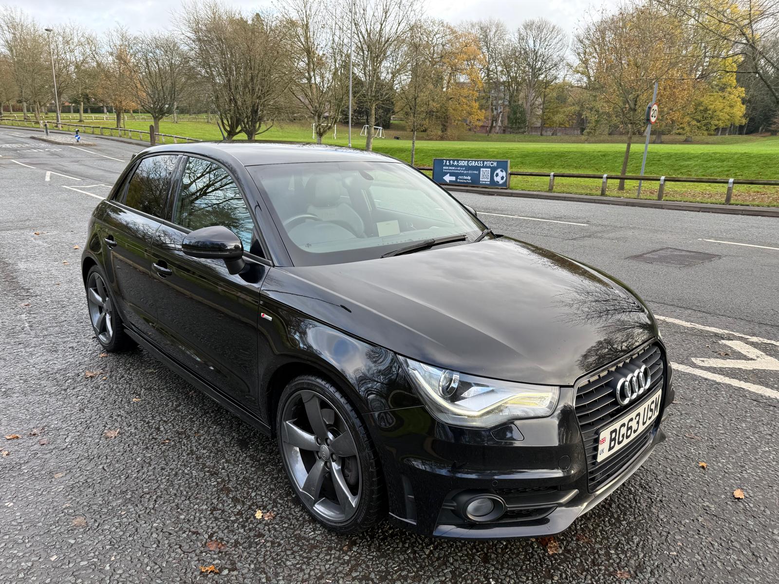 Audi A1 Black Edition — front three-quarter